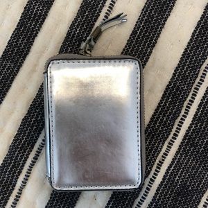 J. Crew Silver Card Case